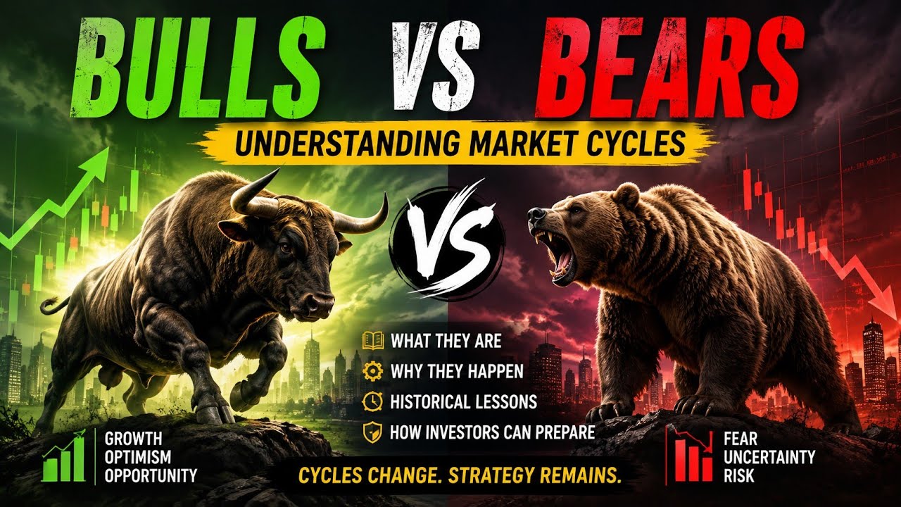Bulls vs Bears: Understanding Stock Market Cycles 🐂🐻 | Bull & Bear Markets Explained