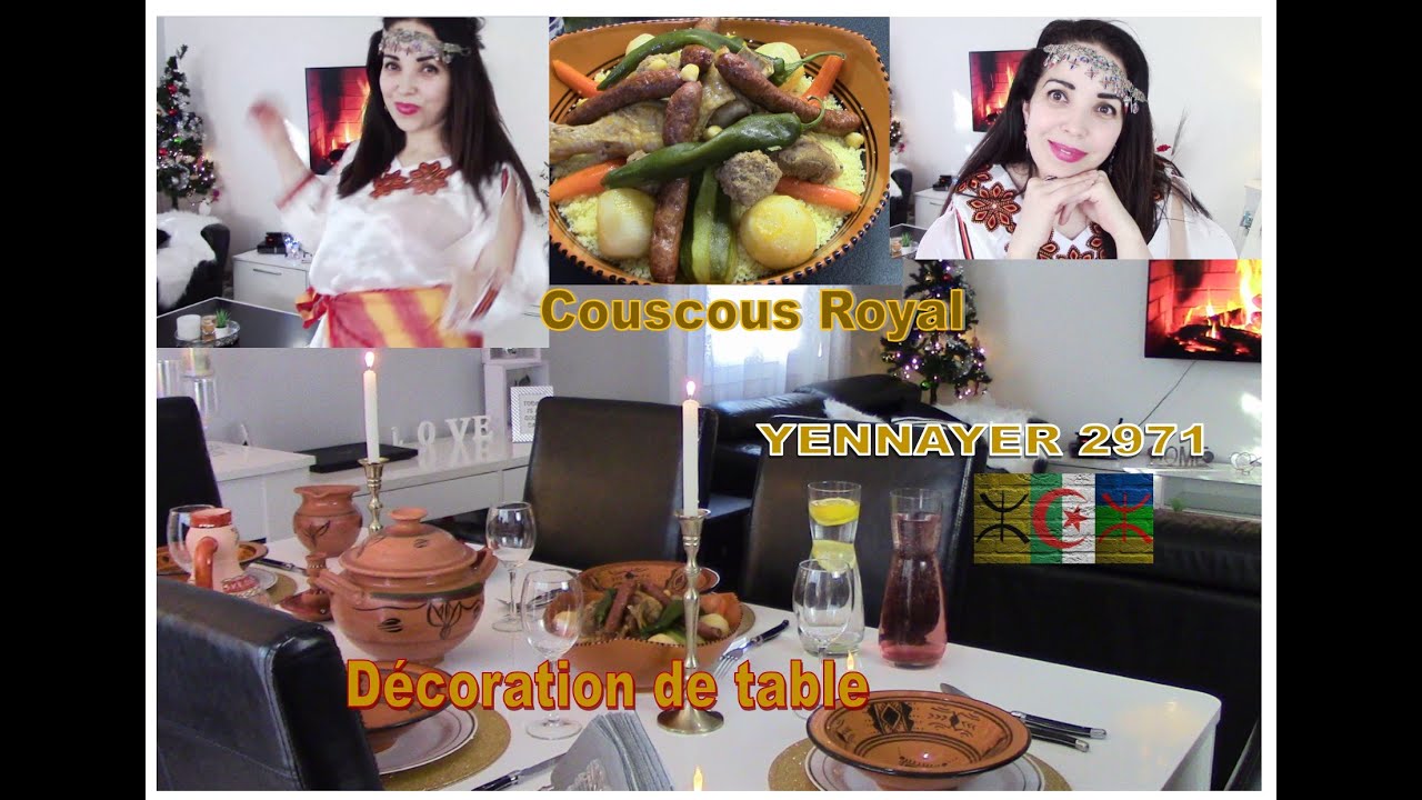 VLOG/JE PRÉPARE YENNAYER, Couscous royal, Table du nouvel an berbère! Yennayer 2971 en France