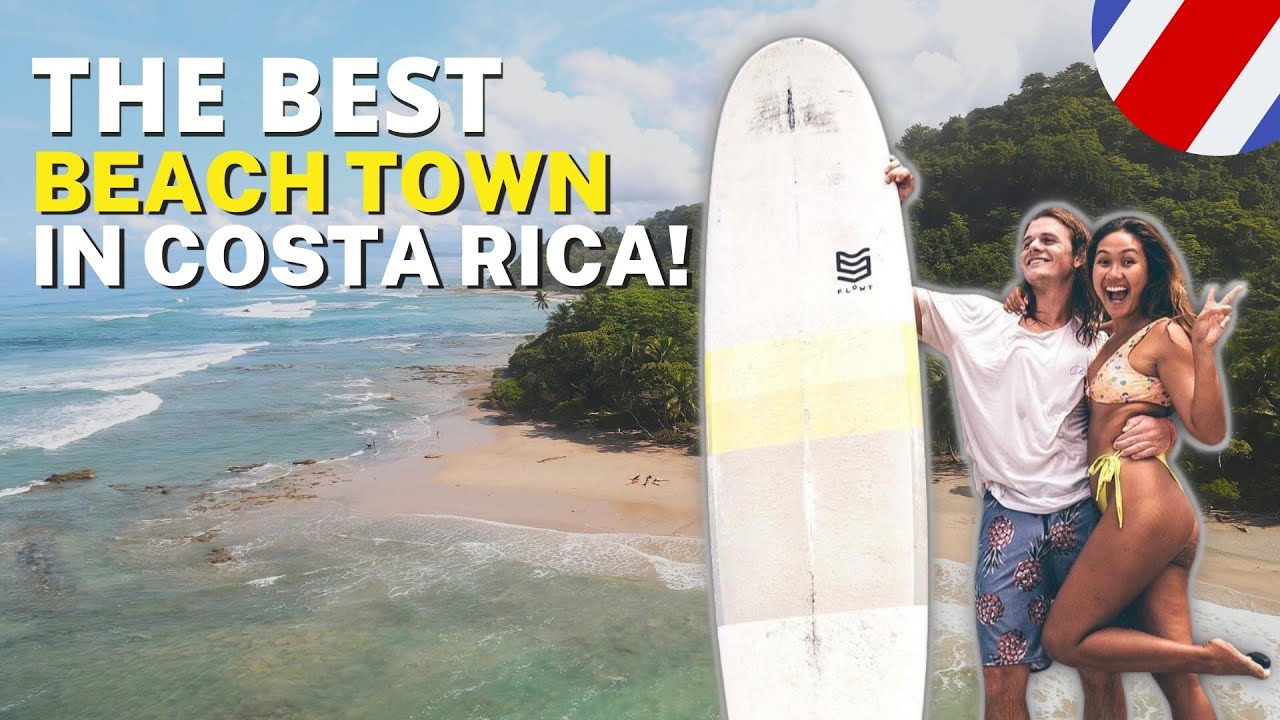 THE BEST BEACH TOWN IN COSTA RICA!  + Review of PowerEggXDrone
