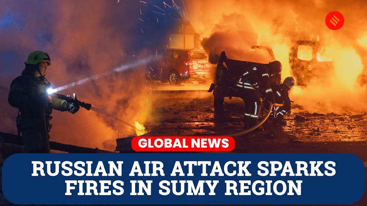 Russian Air Attack Triggers Major Fire in Sumy Region