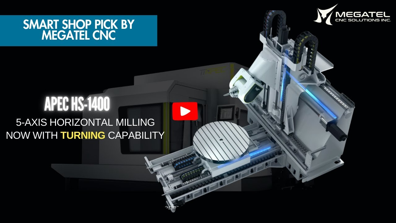 NEW APEC HS-1400T | 5-Axis Horizontal Milling Center with Turning | High-Speed Machining Demo 2025