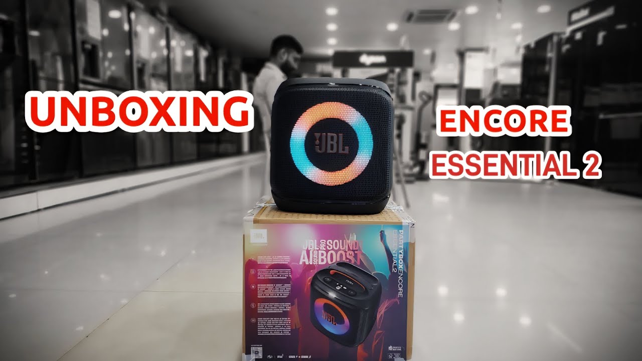 JBL NEW PARTYBOX ENCORE ESSENTIAL 2 UNBOXING 