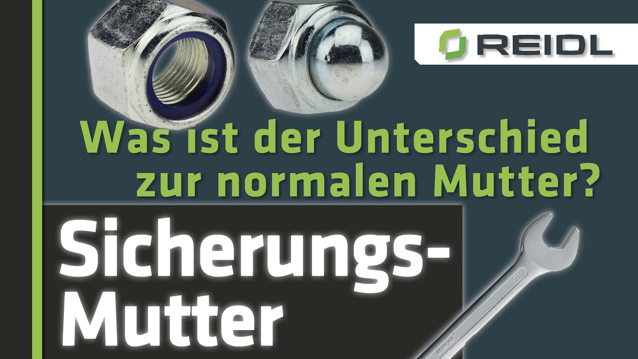 Sicherungsmutter / Stopmutter - Besser als eine normale Mutter? So wird sie befestigt! [German]