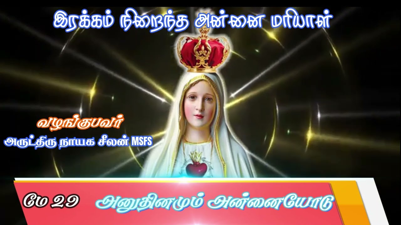 இரக்கம் நிறைந்த அன்னை மரியாள்/அனுதினமும் அன்னையோடு  - 28/அன்னை மரியாள் வணக்க மாதம்