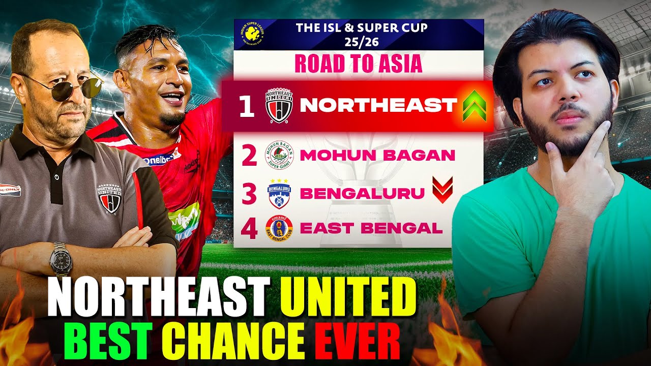 NORTHEAST UNITED BIGGEST CHANCE FOR ASIA🔥 (BUT A BIG PROBLEM)!! #indianfootball 