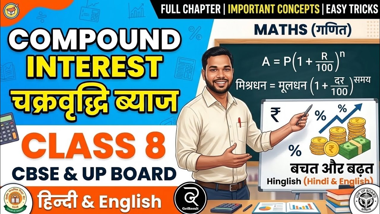 Compound Interest Class 8 Maths 💸 | चक्रवृद्धि ब्याज | Full Chapter in One Shot