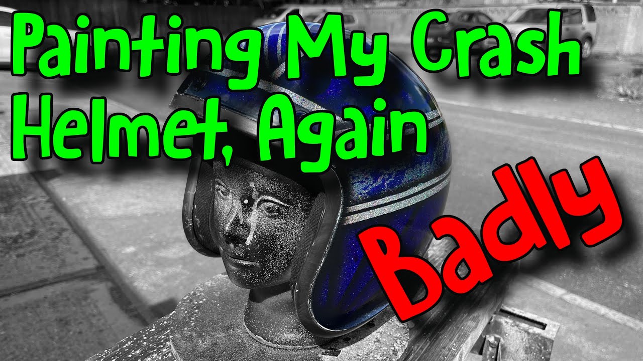 Painting My Crash Helmet Again - Badly - Flake King FOM550