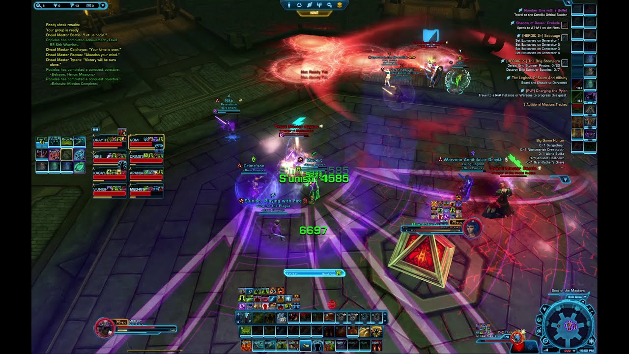 Dread Palace HM - 5th boss Dread Council - Healer POV - SWTOR