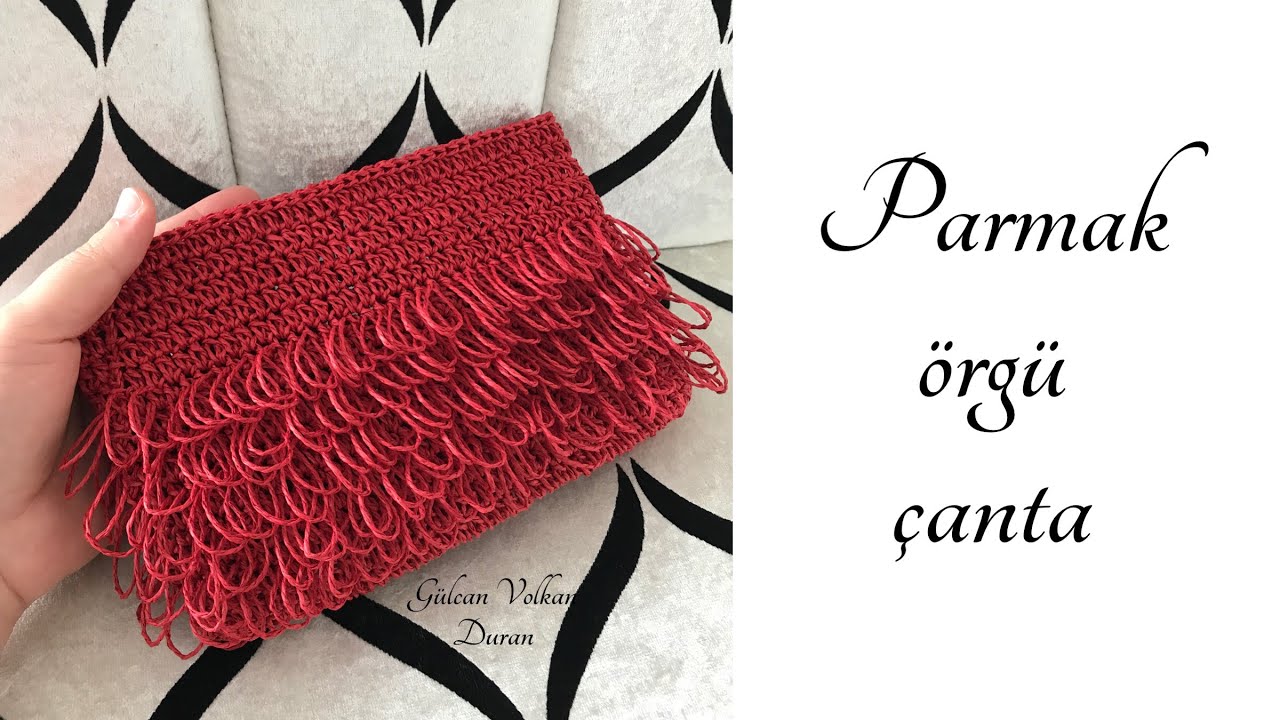 Kağıt İpten Parmak Örgü Modelli Clutch Çanta Yapımı -Part 1