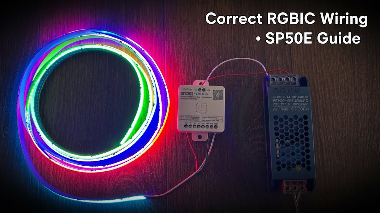 Ваша светодиодная лента RGBIC не работает? Вот правильная схема подключения SP530E!