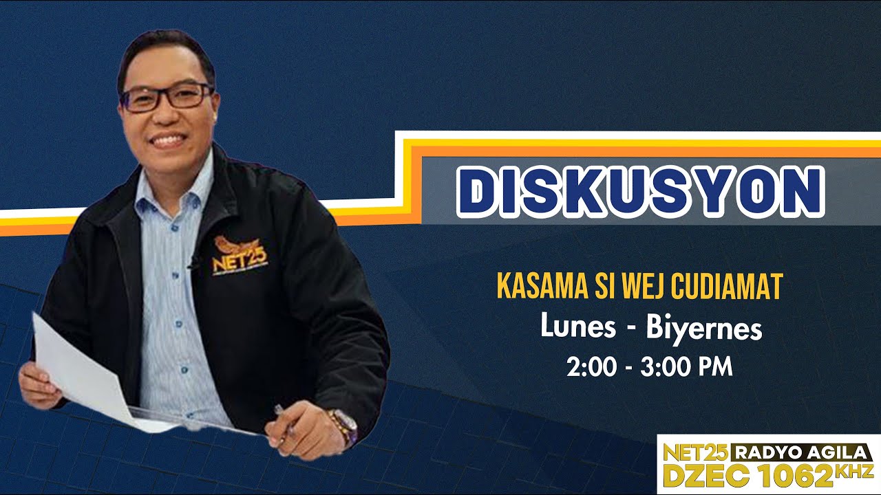 DISKUSYON | MIYERKULES | January 28 | 2:00 PM