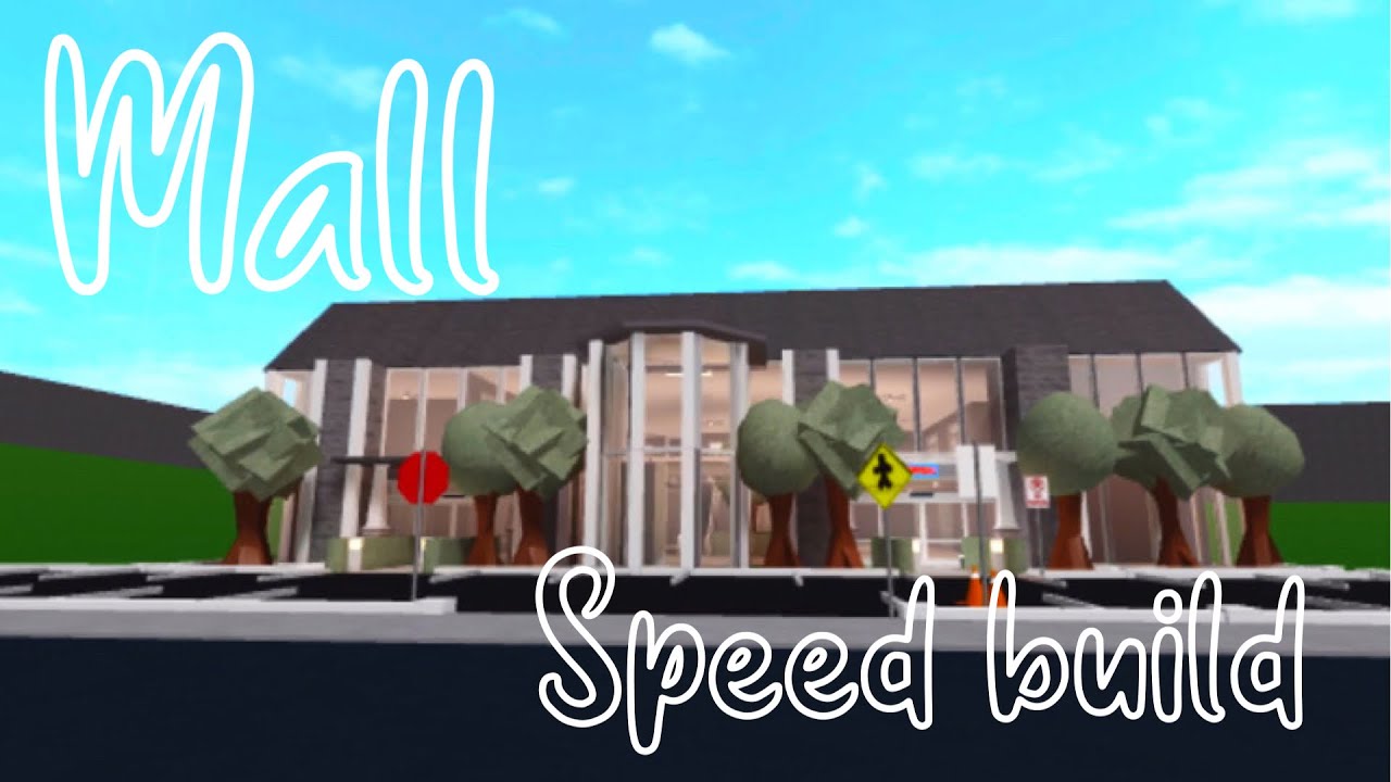 I BUILT A MALL IN BLOXBURG | Bloxburg Speedbuild| Exterior Only | Part:1