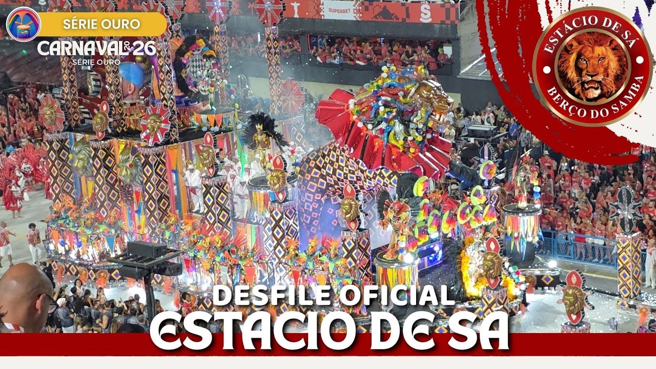 ESTÁCIO DE SÁ 2026 | DESFILE COMPLETO NA SAPUCAÍ (VISÃO DA ARQUIBANCADA)