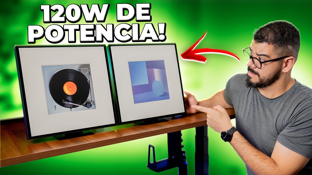 TESTAMOS A CAIXA DE SOM MAIS DIFERENTE (E BONITA) DA HISTÓRIA! Samsung The Music Frame, É BOA?