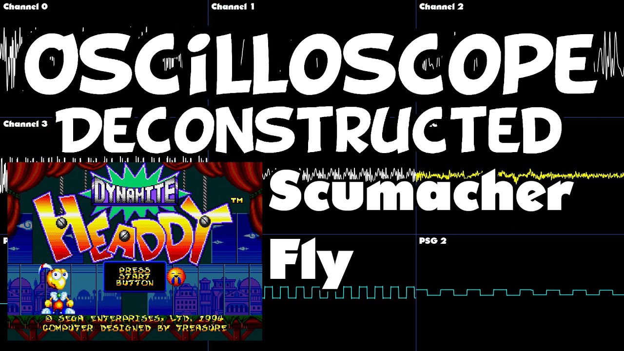 Dynamite Headdy - Schumacher Fly - Oscilloscope Deconstruction