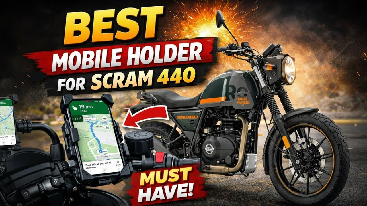 Best Mobile Holder for Scram 440 | Must-Have Bike Accessory for Touring & Daily Rides