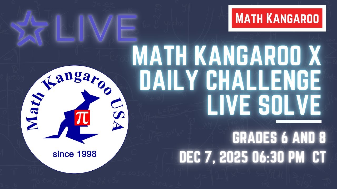 Math Kangaroo x LIVE by Po-shen Loh | Grades 6-8