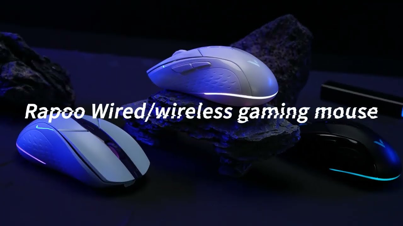 Rapoo V300W dual-mode wireless and wired RGB gaming mouse