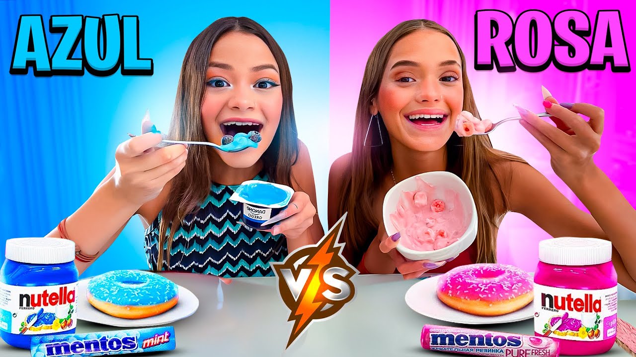 COMENDO AZUL VS ROSA POR 24 HORAS