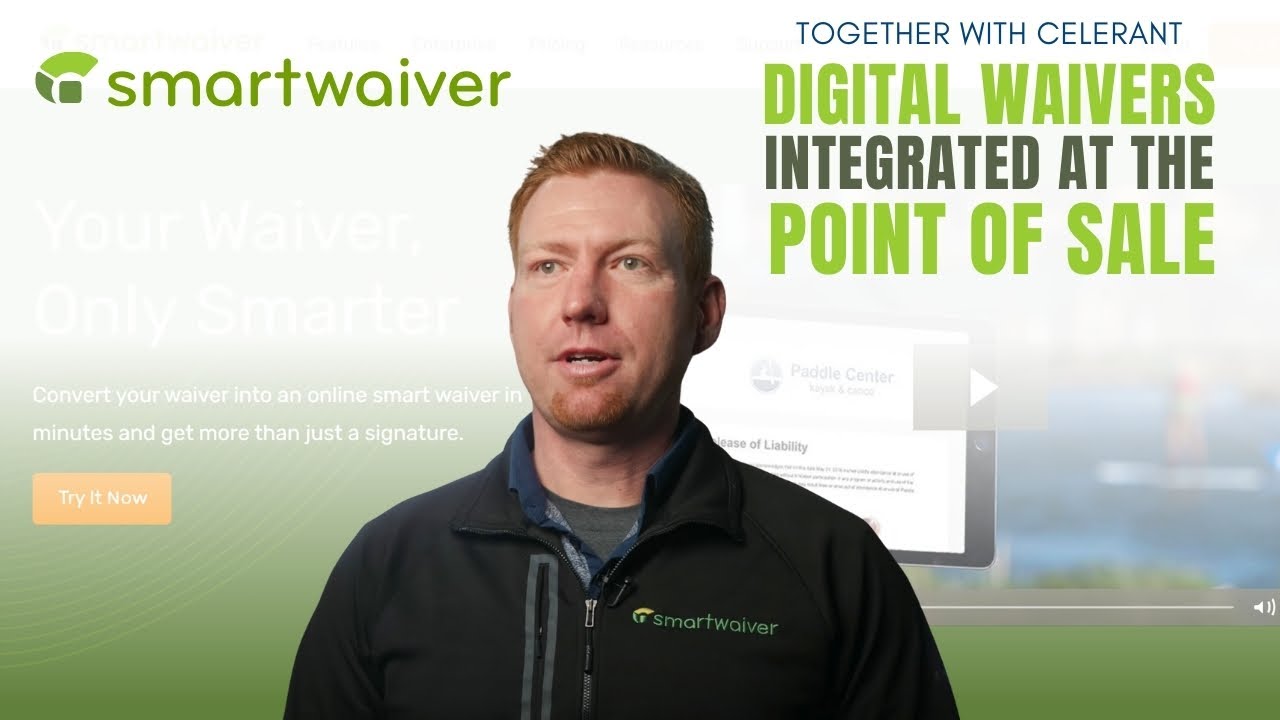 Streamline your Digital Waivers with @Smartwaiver and @CelerantTechnology's POS System Integration