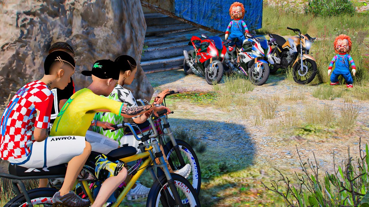 ACHEI UMAS MOTOS NA CASA ABANDONADA COM MEUS AMIGOS no GTA 5 O FILME