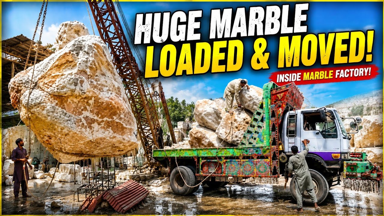 145KG? No! This Giant Marble Block Weighs Tons!