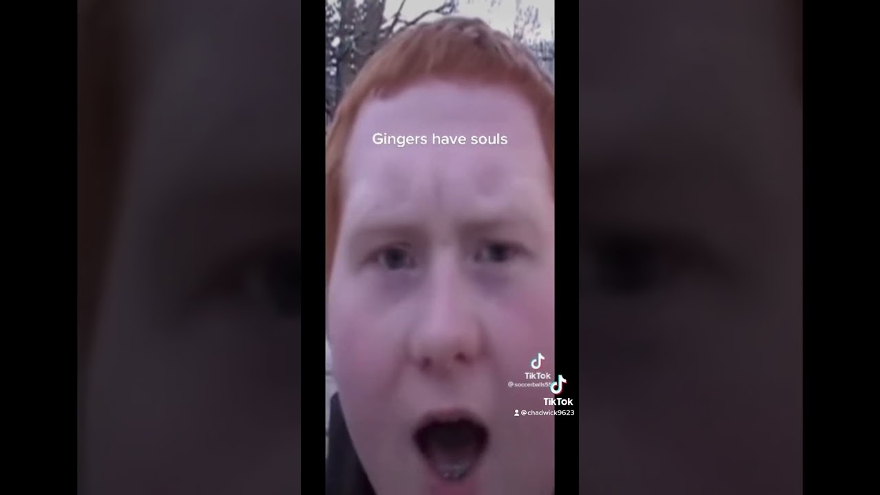 Gingers have souls 🤣