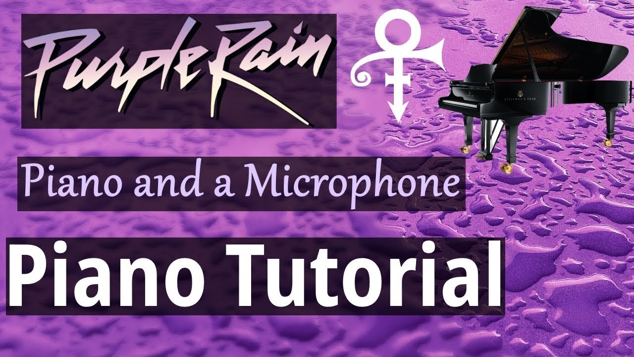 Принс — фортепиано и микрофон «Purple Rain» — урок игры на фортепиано