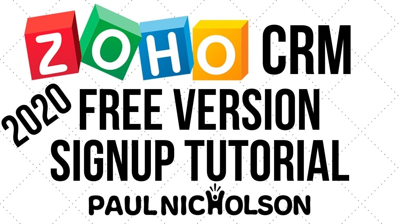 Zoho CRM Free Version Signup Introduction 2020 Beginner Tutorial