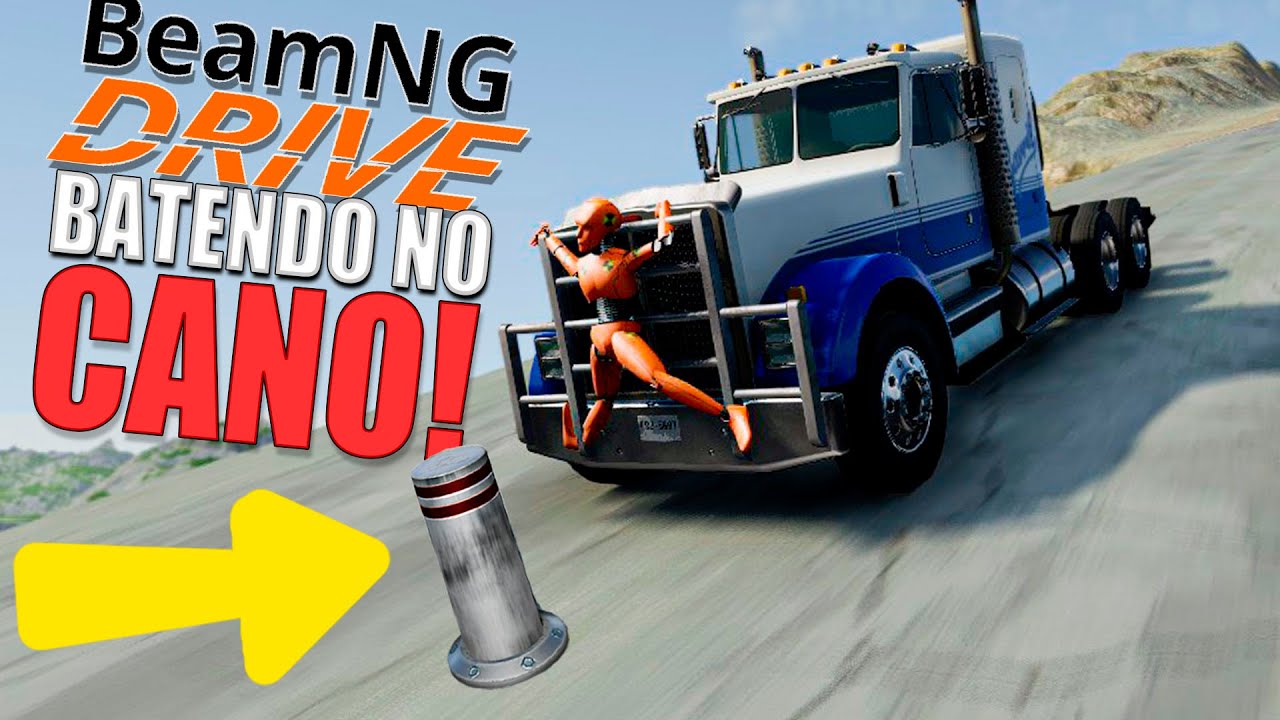 Descendo o Morro no Capo com Obstáculos no Beamng Drive