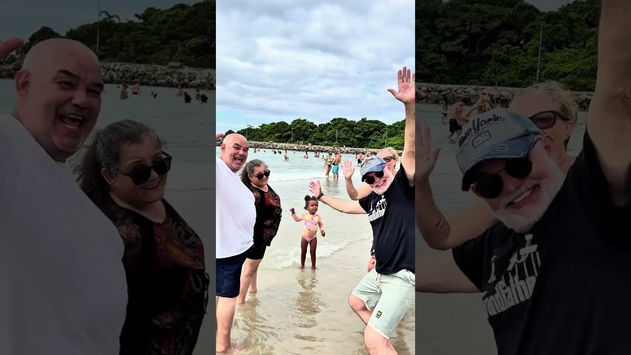 Domingo em família na praia da Barra da Lagoa 