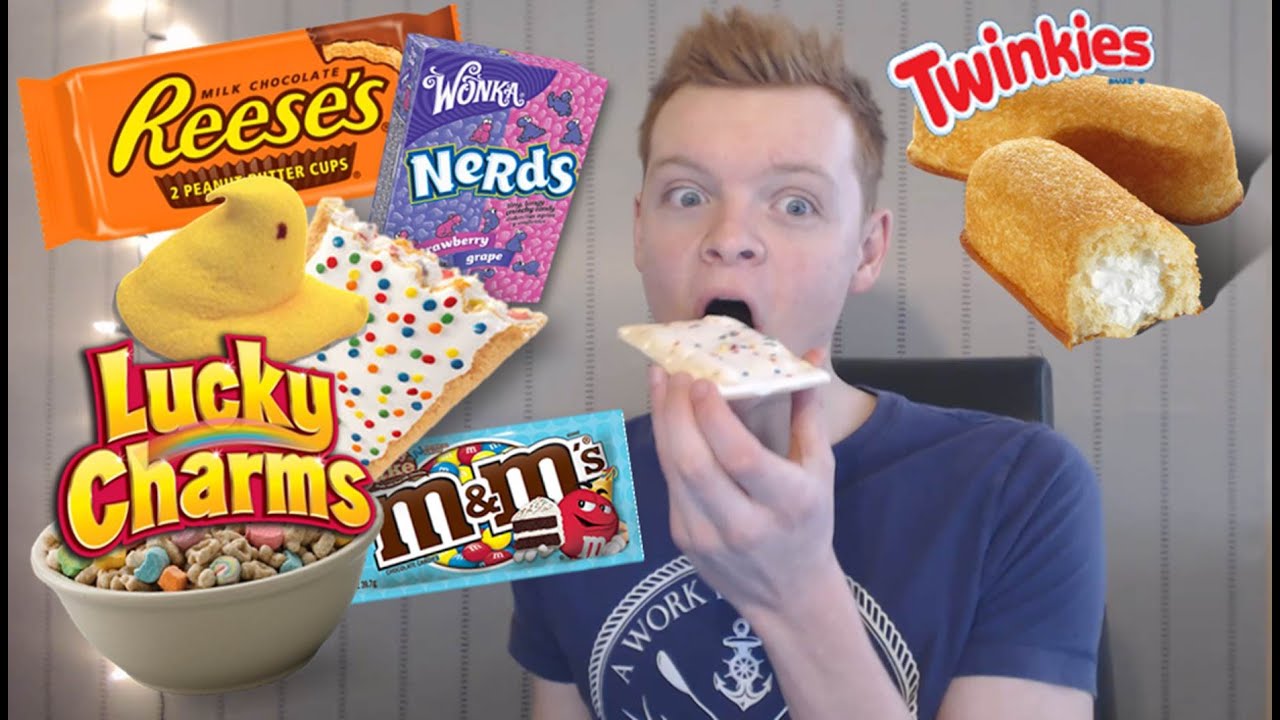 BRITISH TEEN REACTS TO AMERICAN CANDY!