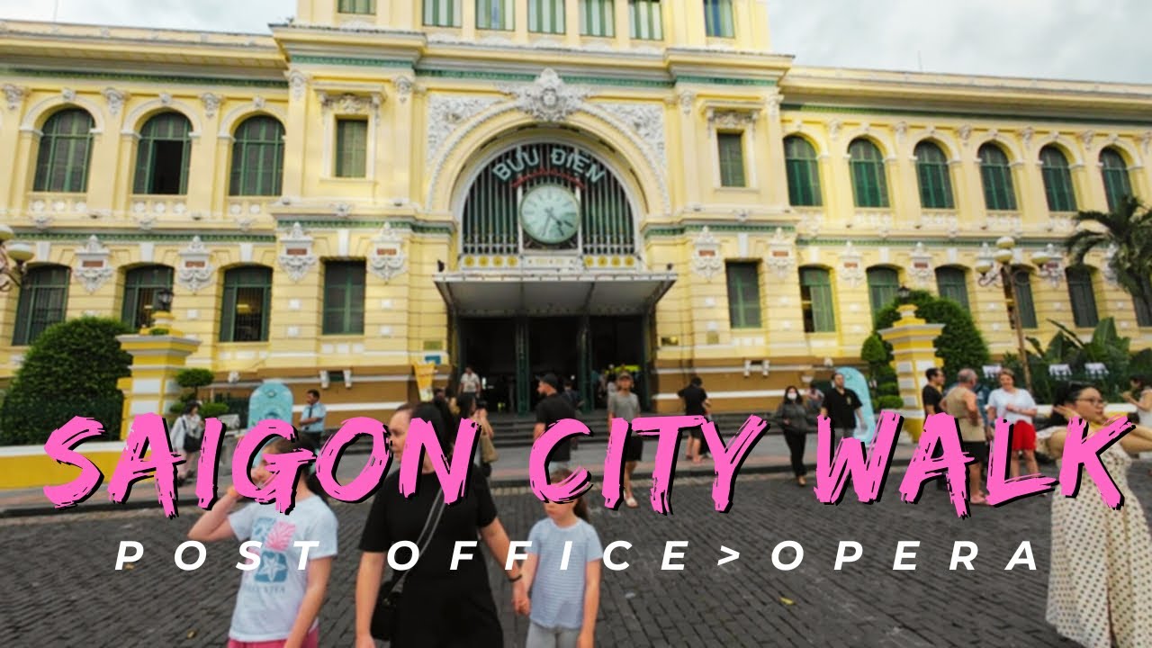 Saigon Post Office to Opera House 🇻🇳 | Walking Dong Khoi Street #SaigonWalk #VietnamTravel 