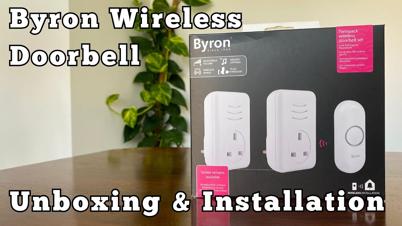 Byron Wireless Doorbell - DBY-22317UK Unboxing & Installation | Wireless Doorbell Unboxing & Setup