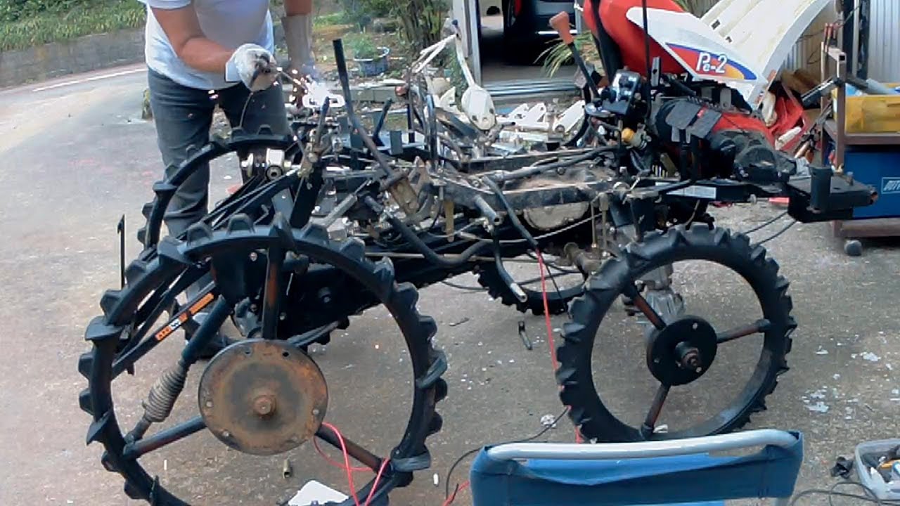 田植え機改造してマルチ管理機作成（機体編）