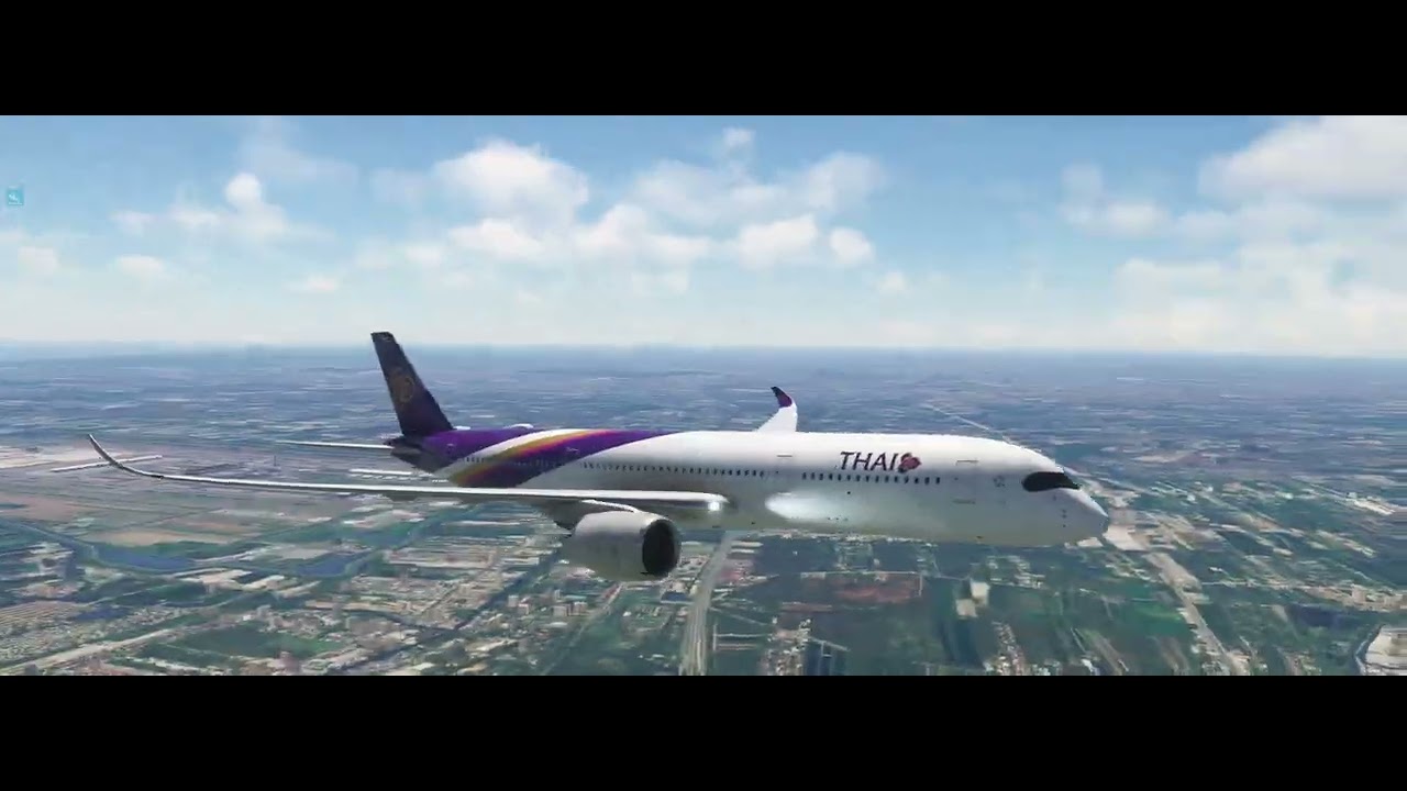 A350 IniBuilds: DOUBLE Go-Around Madness! ✈️ ROAH to VTBS | Bangkok Heavy Traffic Landing