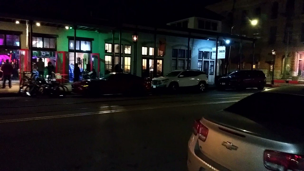 Galveston Texas nightlife on the Strand