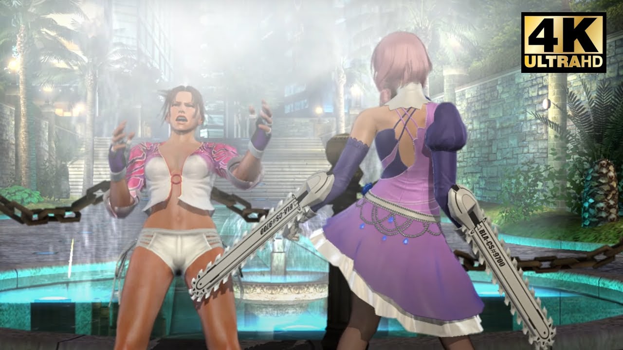 Alisa toying with Christie Ryona - Tekken 6