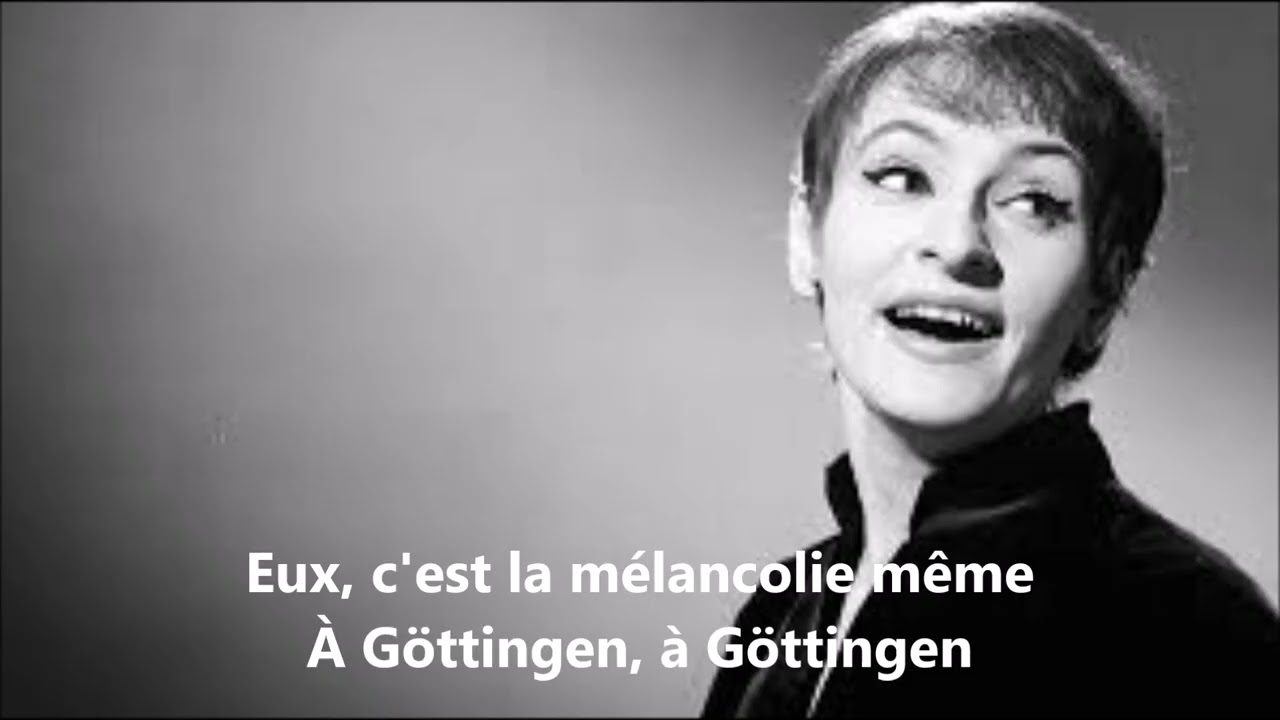 Barbara - G&ouml;ttingen (paroles) - 1966