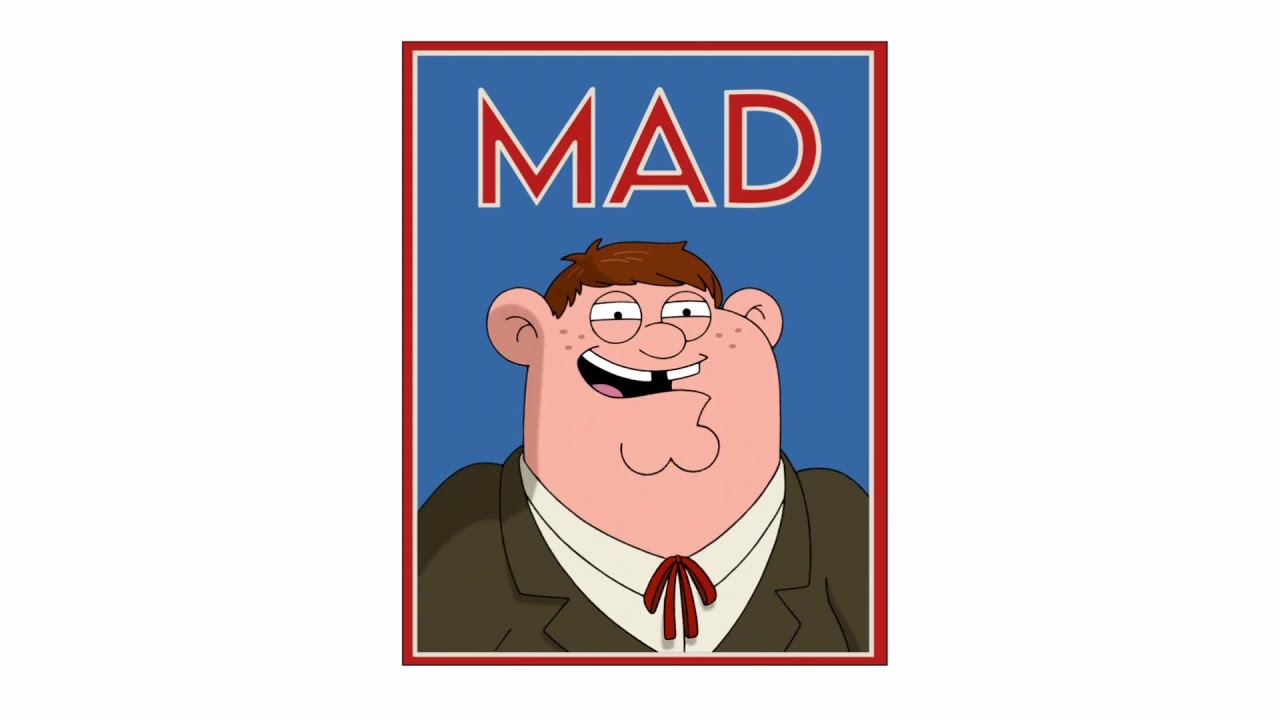 Family Guy - Peter on the cover of Mad magazine
