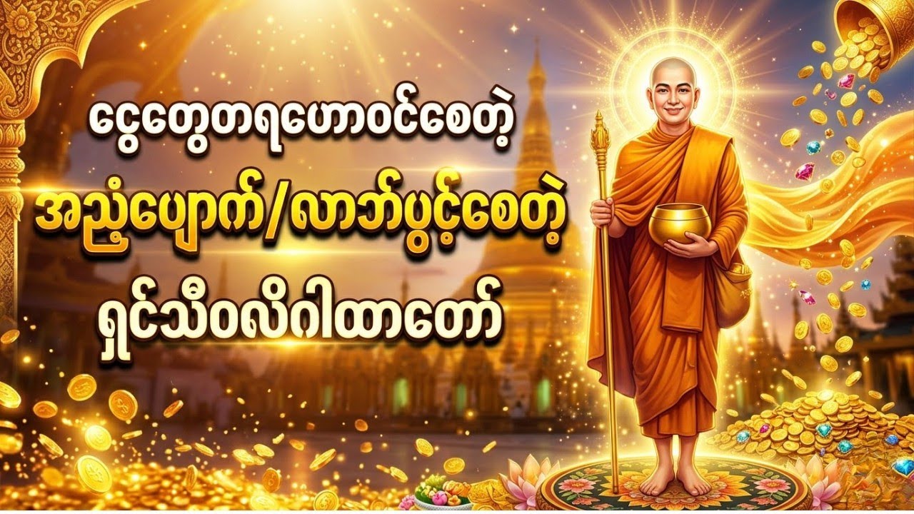 လာဘ်ရွှင်ငွေဝင် ရှင်သီဝလိဂါထာတော် (နံနက်တိုင်း နာယူကြည်ညိုပါ) #တရားတော်များ #dhamma 