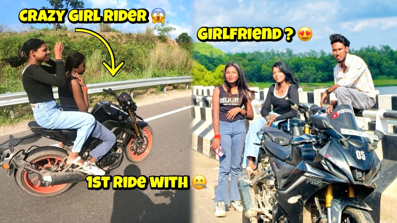 First Ride With Crazy Girl Rider 😳| Ye Ladki To Hath Chhod Kr Chalati Hai 😱||..