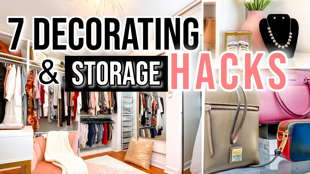 7 CLEVER Decorating and Storage Hacks!