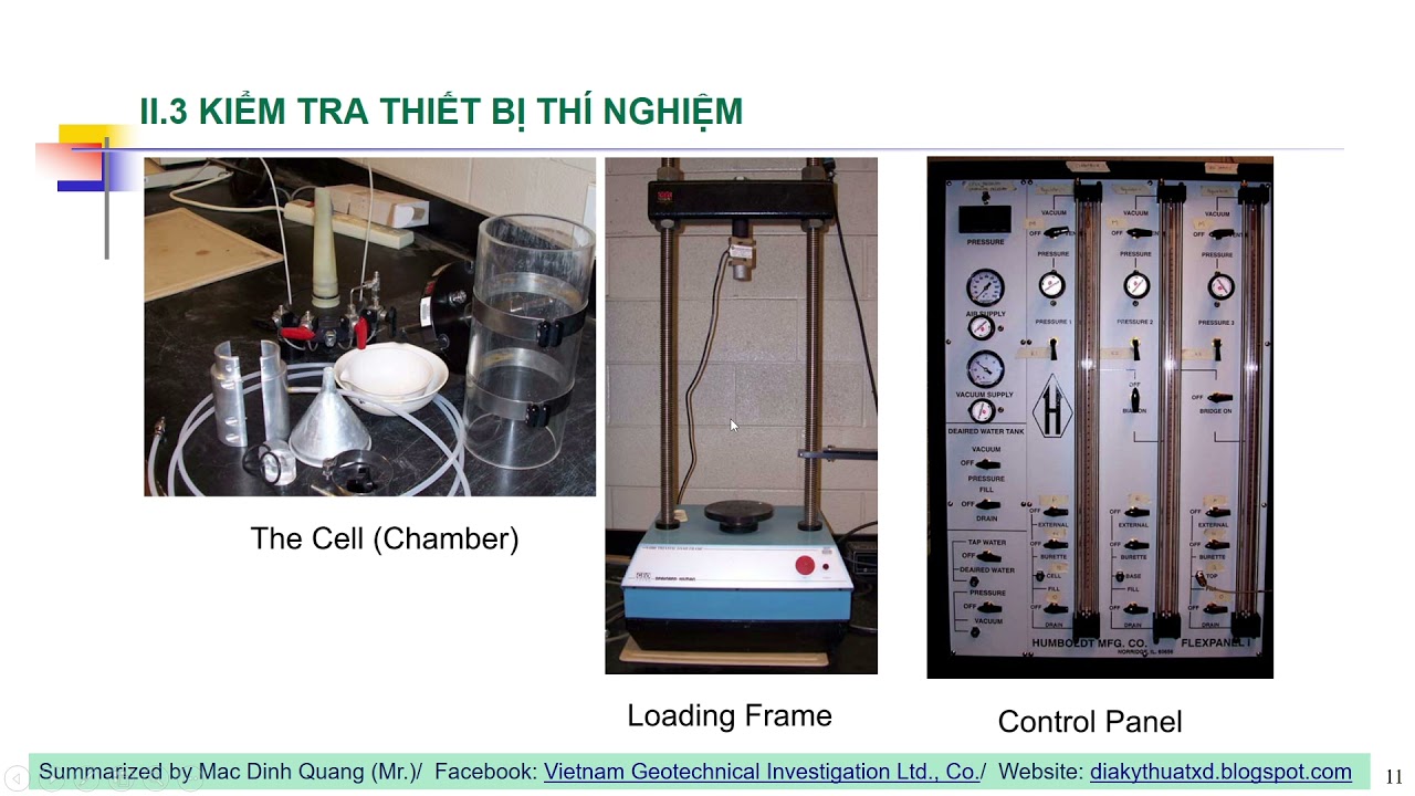 Kiểm soát kết quả thí nghiệm nén 3 trục mẫu đất/ How to control Triaxial test results on soil