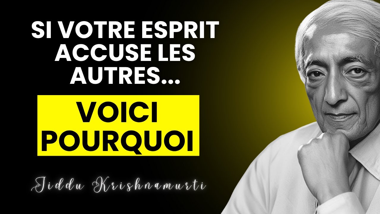 Libérez-VOUS des AUTRES sans les quitter : L'ultime secret | Jiddu Krishnamurti