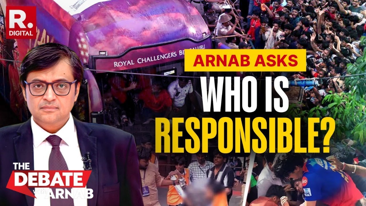 Chinnaswamy Stampede: Commercial Interests Ahead Of Human Lives? | Arnab’s View