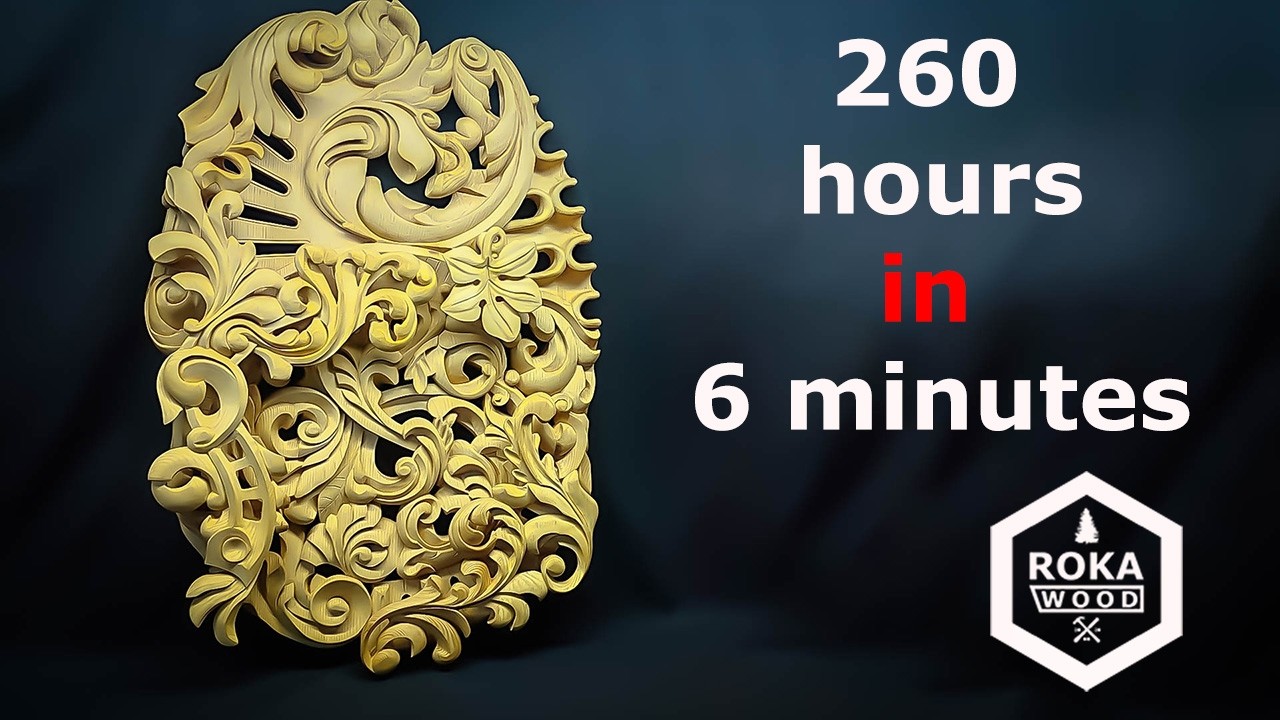 260 Hours of Wood Carving in 6 Minutes