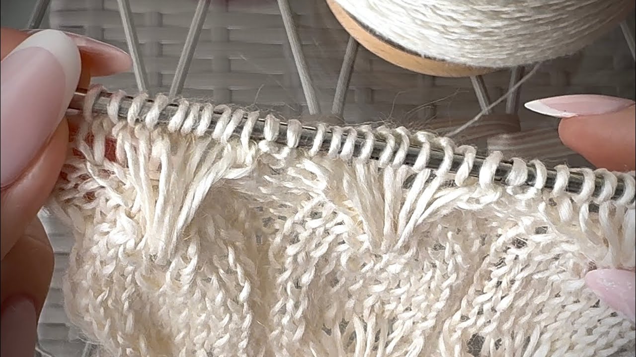 Вяжи ЛЕГКО и БЫСТРО лицевыми! 💓 WOW EFFECT KNITTING PATTERN 