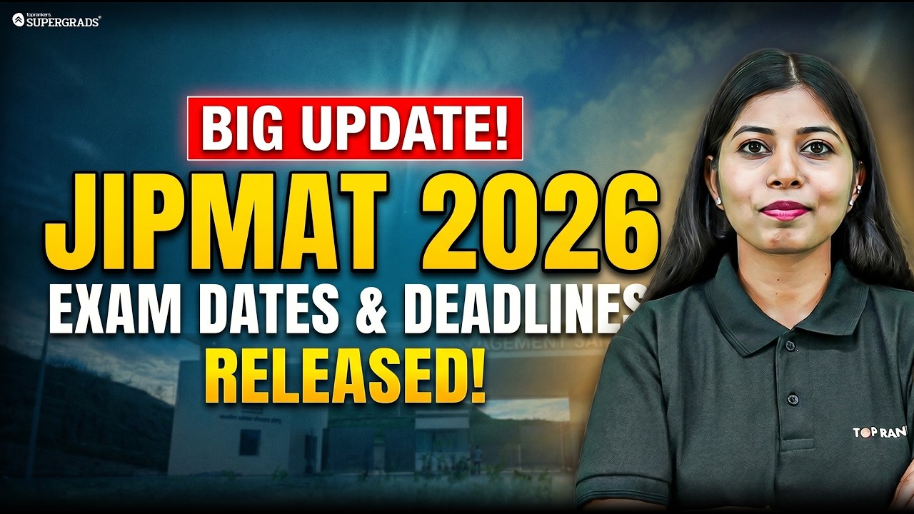 BIG UPDATE! 🚨 JIPMAT 2026 Exam Dates & Deadlines Released!