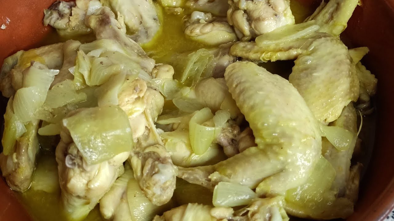 Alitas con cebolla al curry, fácil y rico con Thermomix